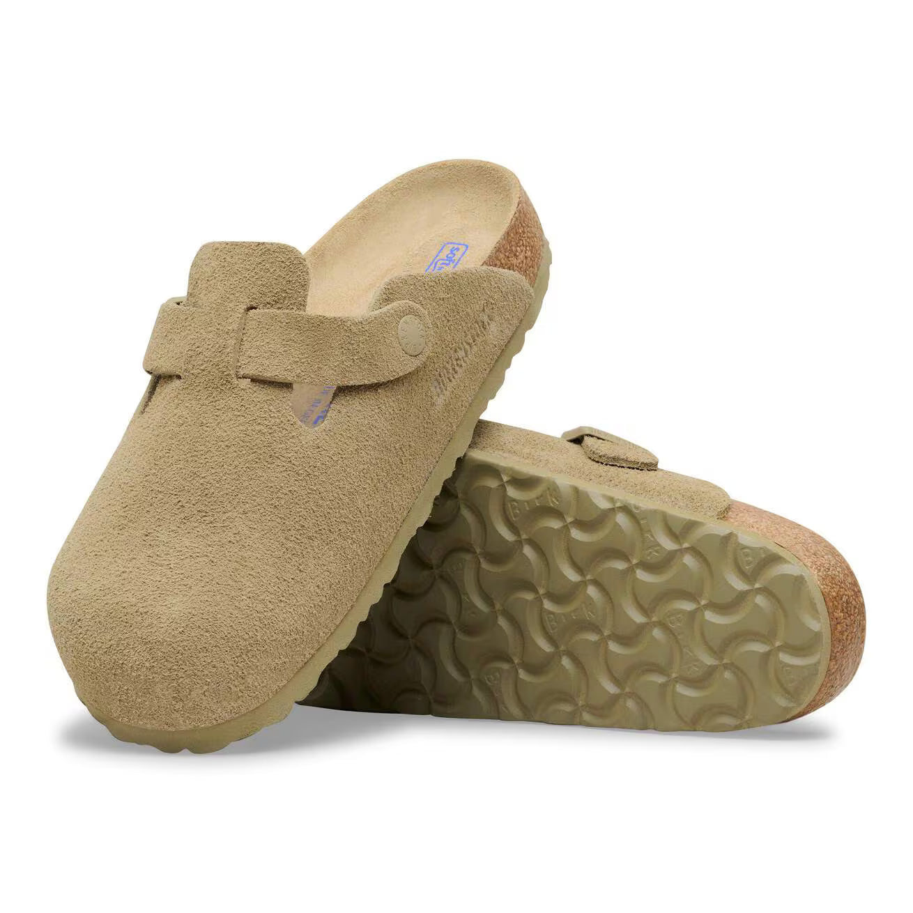 Birkenstock Boston clogs - Taupe Suede