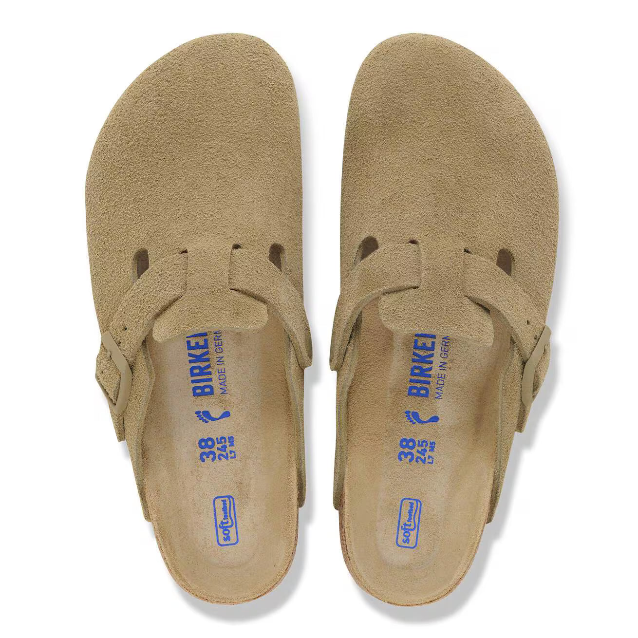 Birkenstock Boston clogs - Taupe Suede